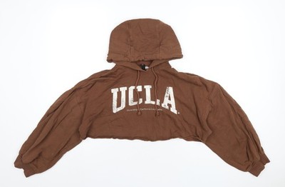 UCLA Damen brauner Baumwollpullover Hoodie Größe S Pulli - University Of
