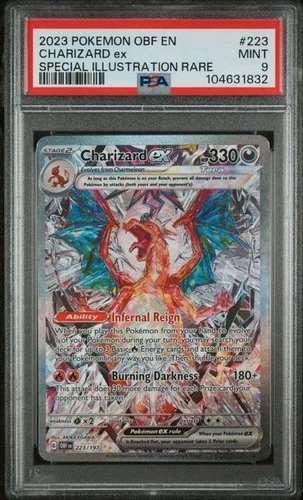 New ListingPokémon TCG Scarlet & Violet Obsidian Flames Charizard EX Card 223/197 PSA 9