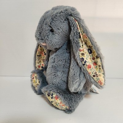 Jellycat Medium Blossom Dusky Blue Bunny 12“ Rare VHTF Retired