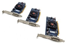 Lot of 3 Dell AMD Radeon HD 5450 512MB DDR3 PCIe x16 Video Graphics Card 0XF27T