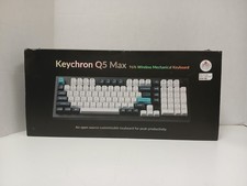 Keychron Q5 Max 96 Wireless Mechanical Keyboard With Red Linear Switches, Black