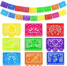 36 Ft Mexican Party Banner Fiesta Papel Picado Banner Cinco de Mayo Decor