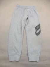 Nike Size M 5-6y 110-116cm Kid Gray Soft Shell Pull On Activewear Sweatpants 203