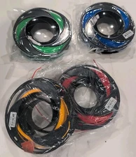 GIZMO DORKS PLA 1.75MM GREEN & BLUE S9TT NEW FOR 3D PRINTER And Orange Red Used 