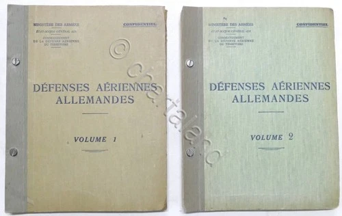 WWII - Defenses Aeriennes Allemandes - Volume 1 e Volume 2 - 1946 RARITA'