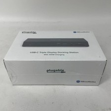 New Plugable UD-768PDZ 100W USB-C Laptop Docking Station Black