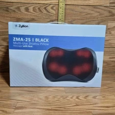 Zyllion ZMA-25 Multi-Use Shiatsu Pillow Massager with Heat [SH]