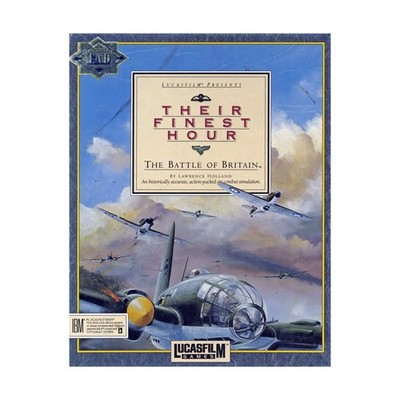 Lucasfilm Computer Wargam  Their Finest Hour - The Battle of Britain (P VG+/EX