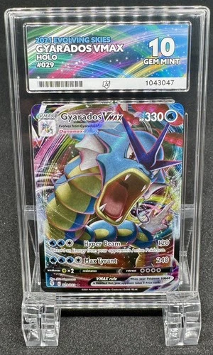 Gyarados VMAX 029 Evolving Skies Holo Pokemon TCG - Ace 10 Gem Mint