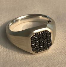 David Yurman Black Diamond Sterling Silver Me...