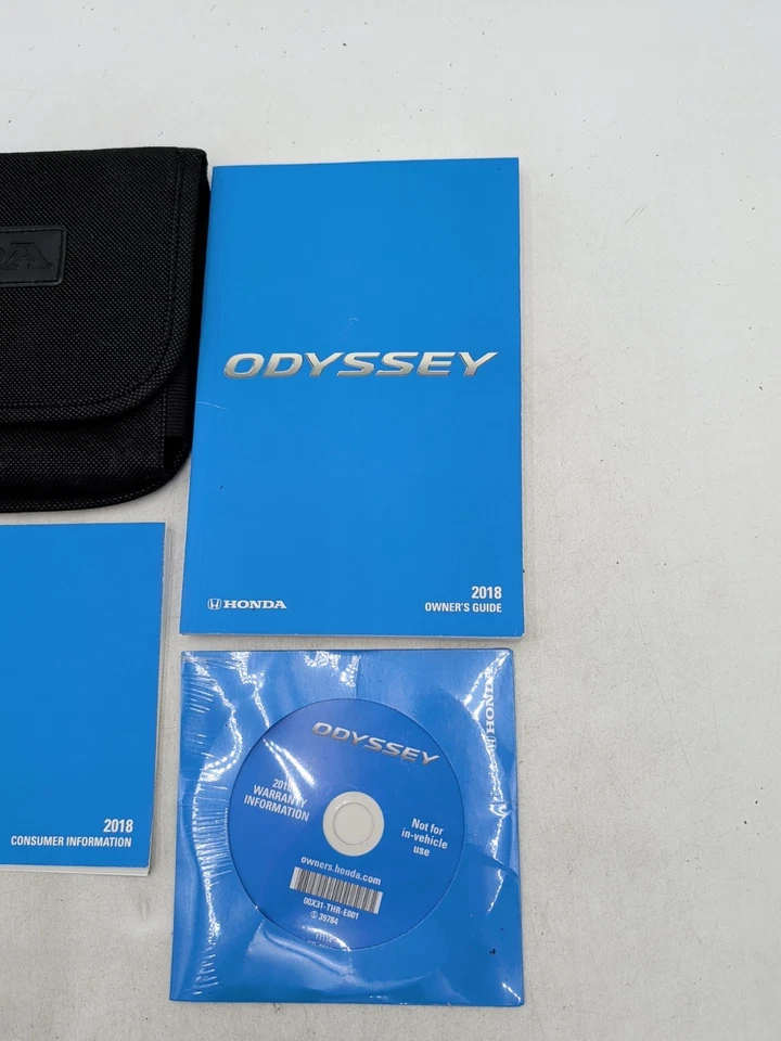 Honda Odyssey 2018 guía del propietario de fábrica conjunto manual y estuche Foto 2 de 3