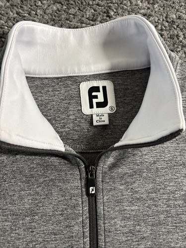 FootJoy Golfjacke Damen Small grau Performance durchgehender Reißverschluss weich Stretch - Bild 2 von 7