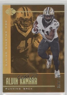 2019 Panini Illusions Trophy Collection Gold 354/399 Alvin Kamara #28 fl4
