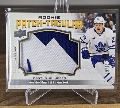 2022-23 Upper Deck Premier Rookie Patch-Tacular Pontus Holmberg /25 RPT-PH Leafs