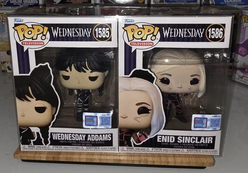 Funko Pop Television #1585 Wednesday #1586 Enid Sinclair NYCC 2024 Exclusive