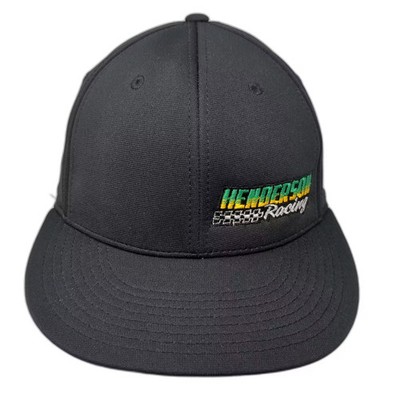 Richardson Baseball Cap Black Green Yellow M Henderson Racing Hat Flexfit Pulse