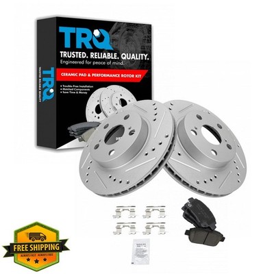 TRQ 2004-09 Toyota Prius Ceramic Brake Pad Rotor Set