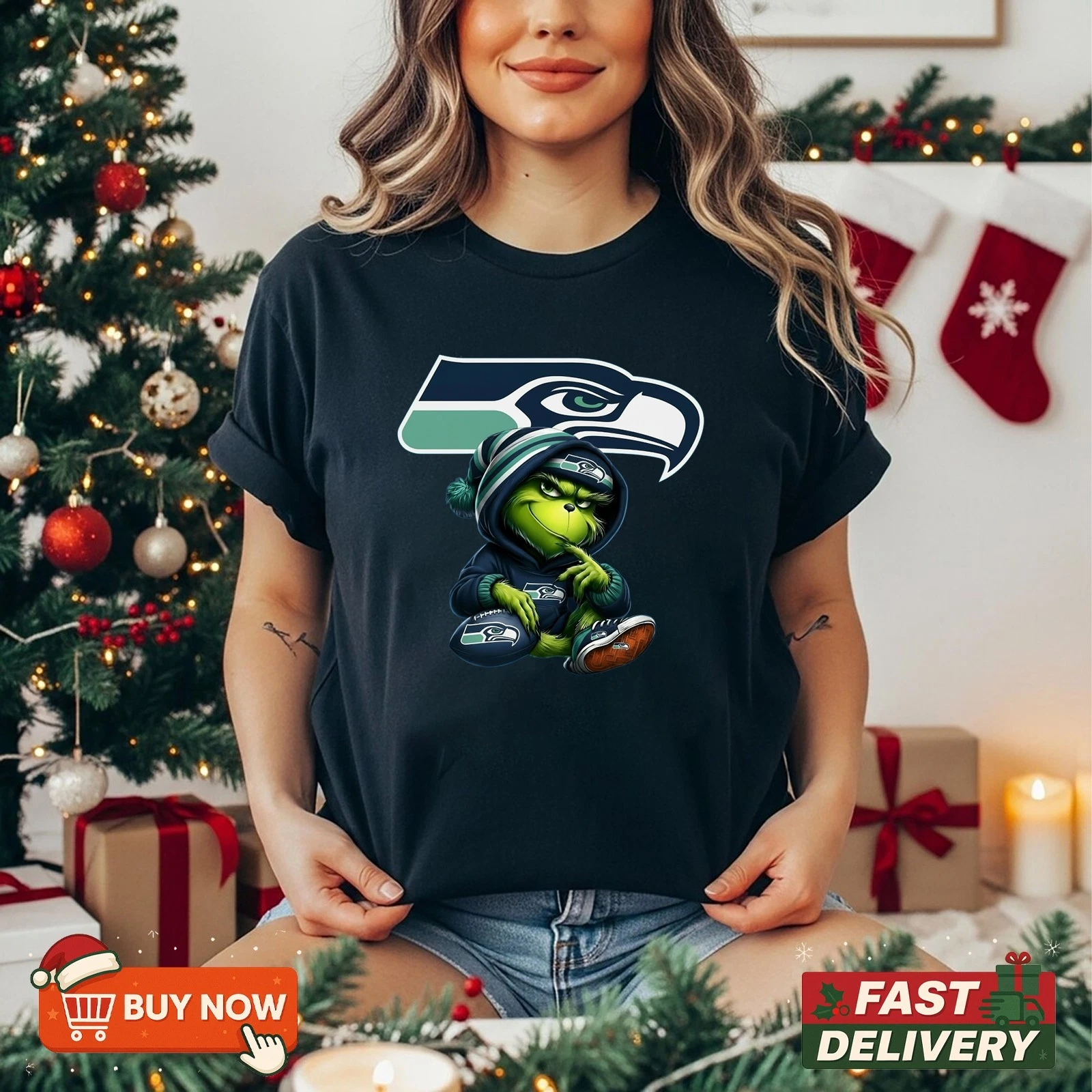 Seahawks funny character Football TShirt