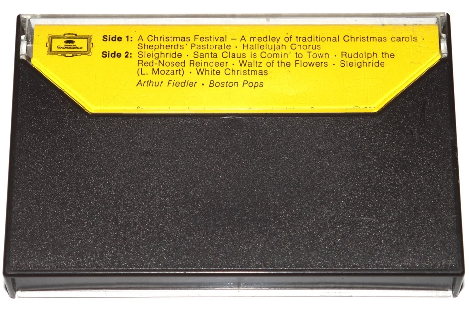 Arthur Fiedler - Boston Pops : A Christmas Festival (Cassette Tape) PLAY TESTED Foto 3 de 4