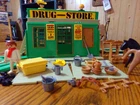 Vintage Playmobil western drug store with accessories 1970's not complete