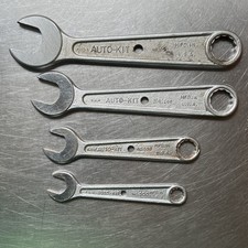 Vintage Auto Kit No. 100 SAE Combination Wrench Lot (4)