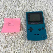 Nintendo Gameboy Color GBC Teal Blue Handheld Console System CGB-001 Works