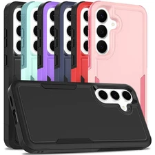For Samsung Galaxy S25 FE Phone Case Heavy-Duty Tough Rugged Dual Layer Cover
