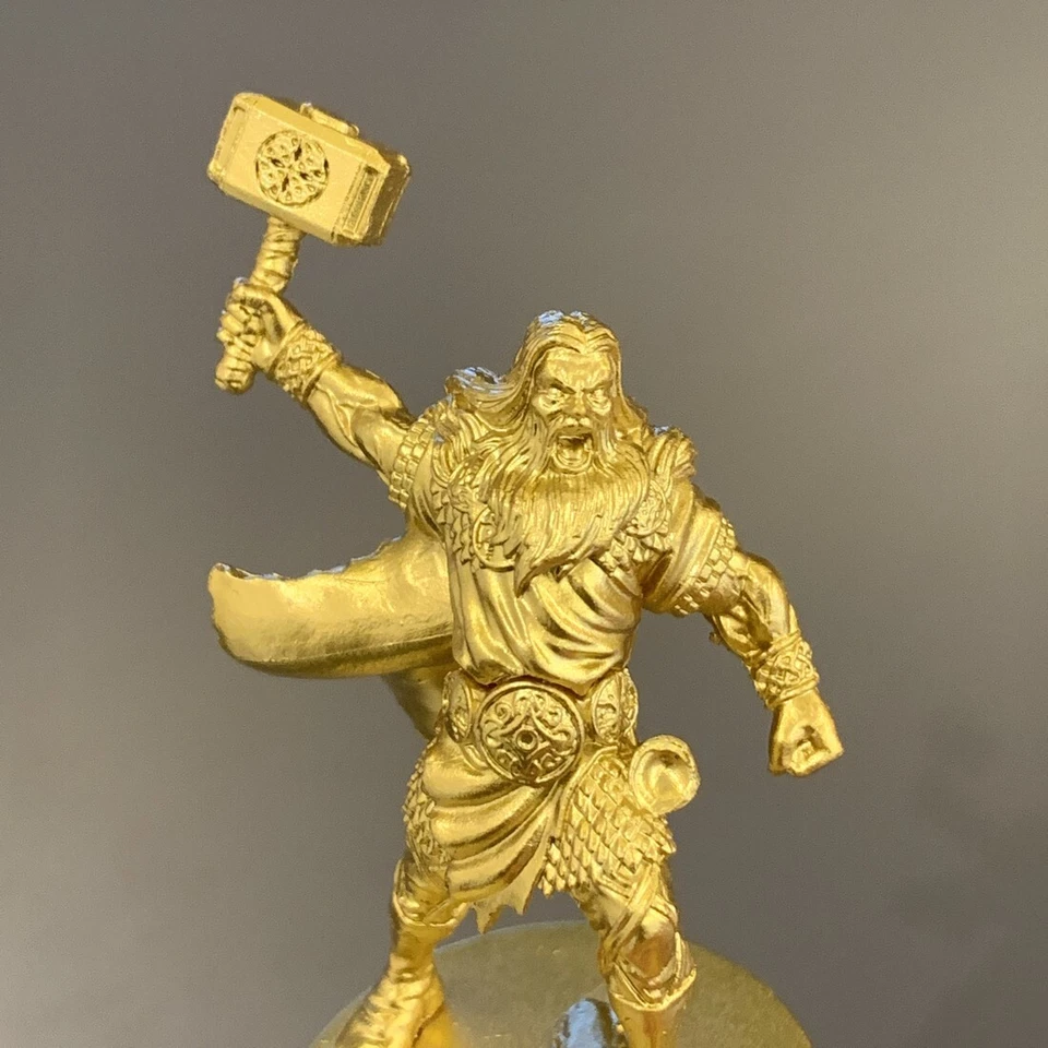 Thor Blood Rage Golden Gods of Asgard Board Game Miniatures Kickstarter Toys  - Image 4 of 4