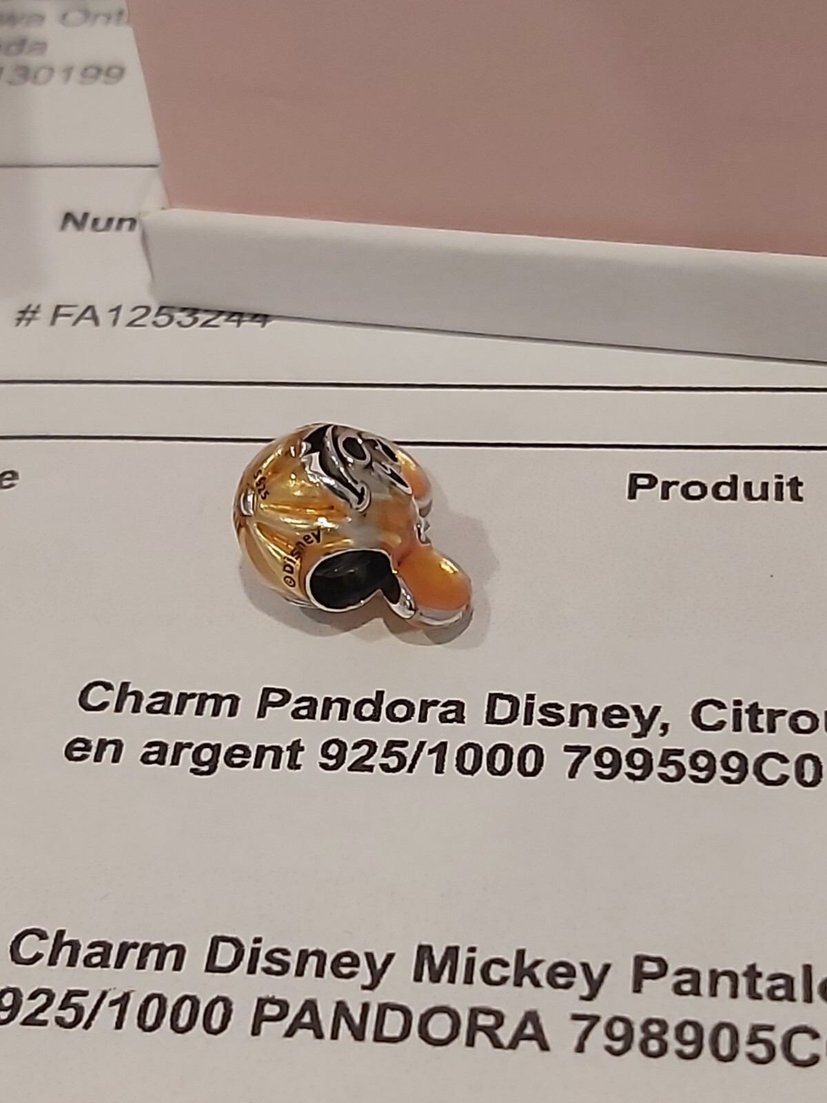 Authentic Pandora Sterling Silver Disney Mickey Mouse Pumpkin 799599C01 ...
