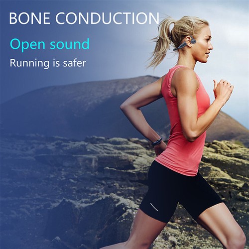 Bluetooth Headphone Waterproof Sport Neckband Wireless Earphones Bone Conduction - Photo 3 sur 16
