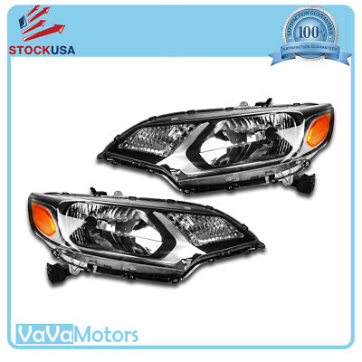 #ad #ad Fits 2015 2017 Honda Fit Halogen Headlight Assembly Driver Passenger Set Pair 2P $125.00