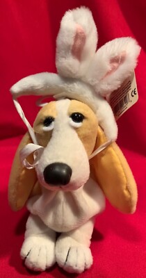 Hush Puppies,Vanilla Beanbag,Applause,Basset Hound,Easter Rabbit,Vintage,W/Tag