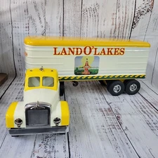 Vintage Smith miller smitty toys mack semi Land O Lakes Butter die-cast/pressed