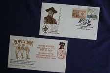 2007 Scouting Centennial Event Covers ROPEX & UNK Cachets 11808