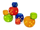 Foam Dice Volley® - Soft Cube - Play Equipment - 10 cm & 16 cm - Kids - Math