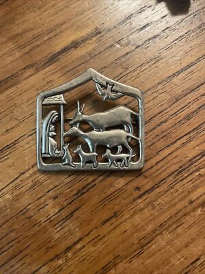 Vintage Mia 925 Sterling Silver Motherhood Feeder Pin