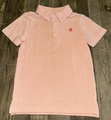 Janie and Jack Jungen pfirsichfarbenes Poloshirt Größe 5