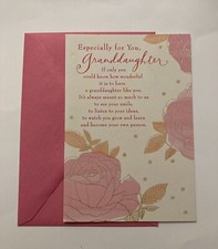 Happy Birthday To Granddaughter Hallmark Greeting Card
