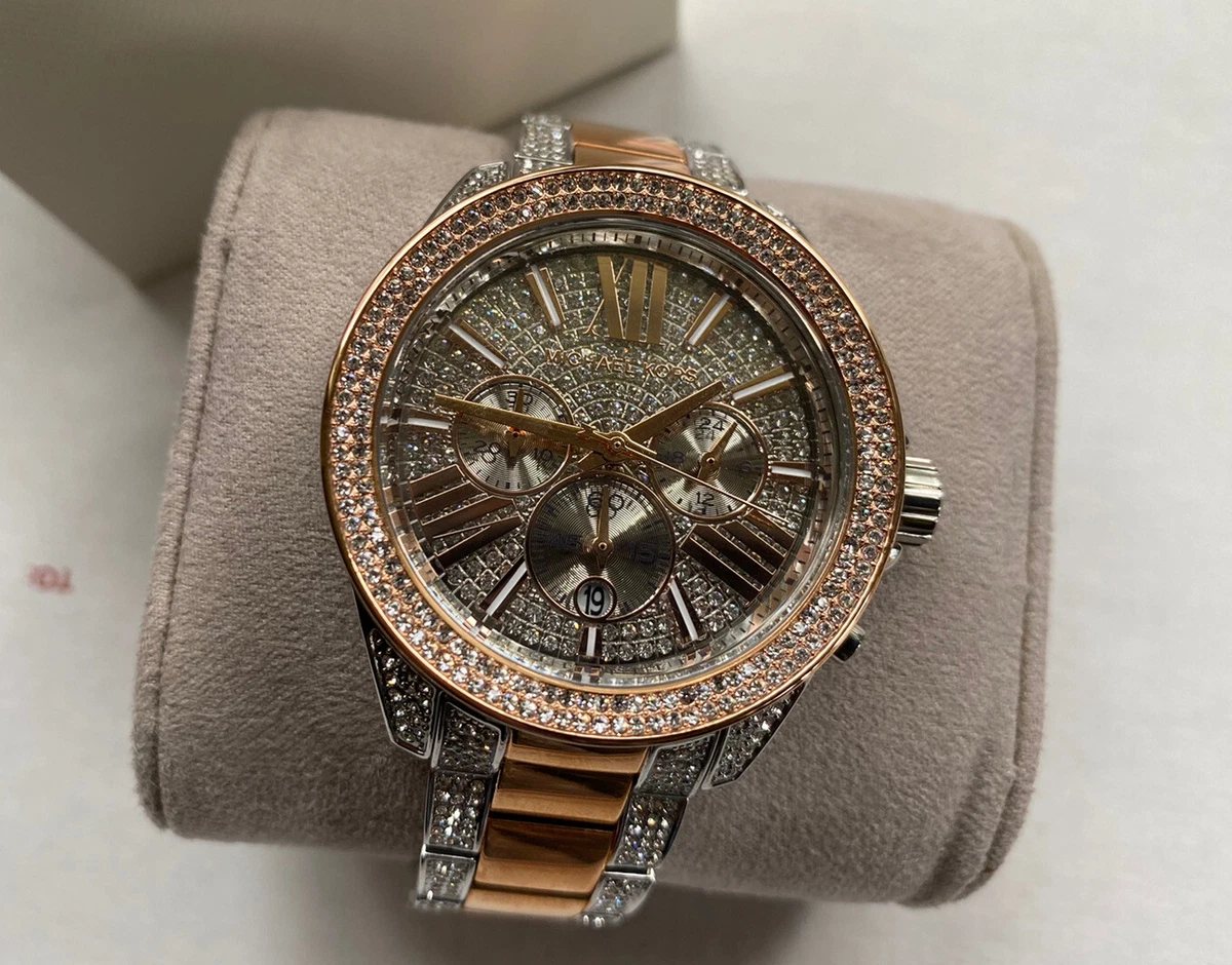 NWT Michael Kors Women s Wren Chronograph Stainless Steel Watch
