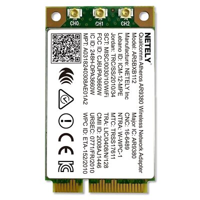 802.11N Mini-PCIE Interface 900Mbps Dual Band WiFi Adapter for Laptop PCs and...