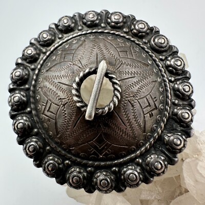 Vintage Rare Brooch Fibula Silver 875 USSR Rare Jewelry