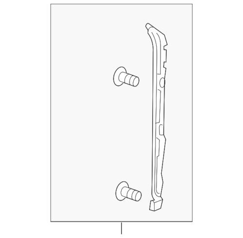 Sello de puerta delantera izquierda para Honda (P/N 72376-THR-A01)