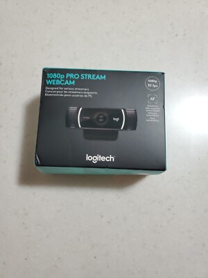 Logitech 1080p Pro Stream Webcam 30 fps HD Video Streaming Autofocus NIB