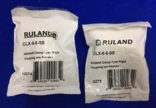 1 LOT QTY OF 2 - RULAND / RM CLX-6-6-SS RIGID SHAFT COUPLING CLAMP 1-3/8"L