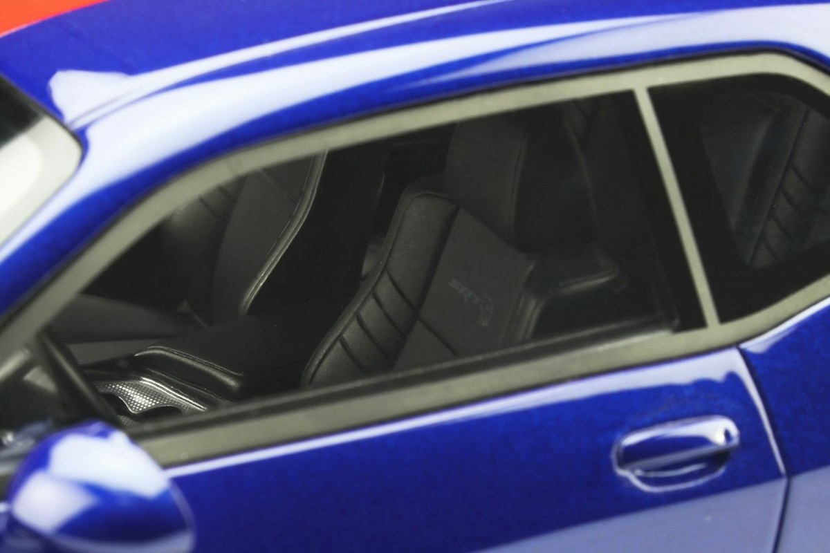 DODGE CHALLENGER SUPER STOCK INDIGO BLUE RED STRIPES 2021 GT