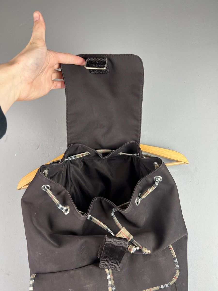 Burberry Fragrance Backpack Brown Nova Check Rare | eBay