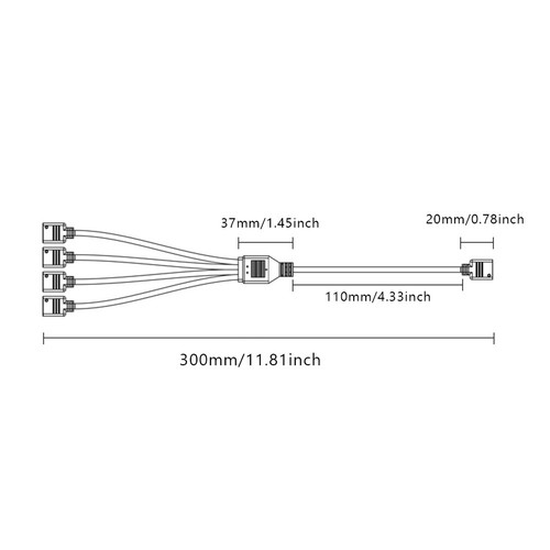 ARGB Motherboard Extension Cable Synchronization 1 To 2/3/4 for Computer Chassis - Picture 10 of 14