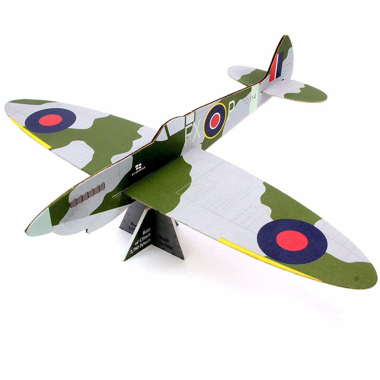 Spitfire Mk IXe: Prestige Models Free Flight Balsa Wood Model Plane Kit
