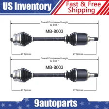 Fits 1970s 80s Mercedes-Benz 220 240D 250C 280CE 380SEL Pair Rear CV Axle Joint