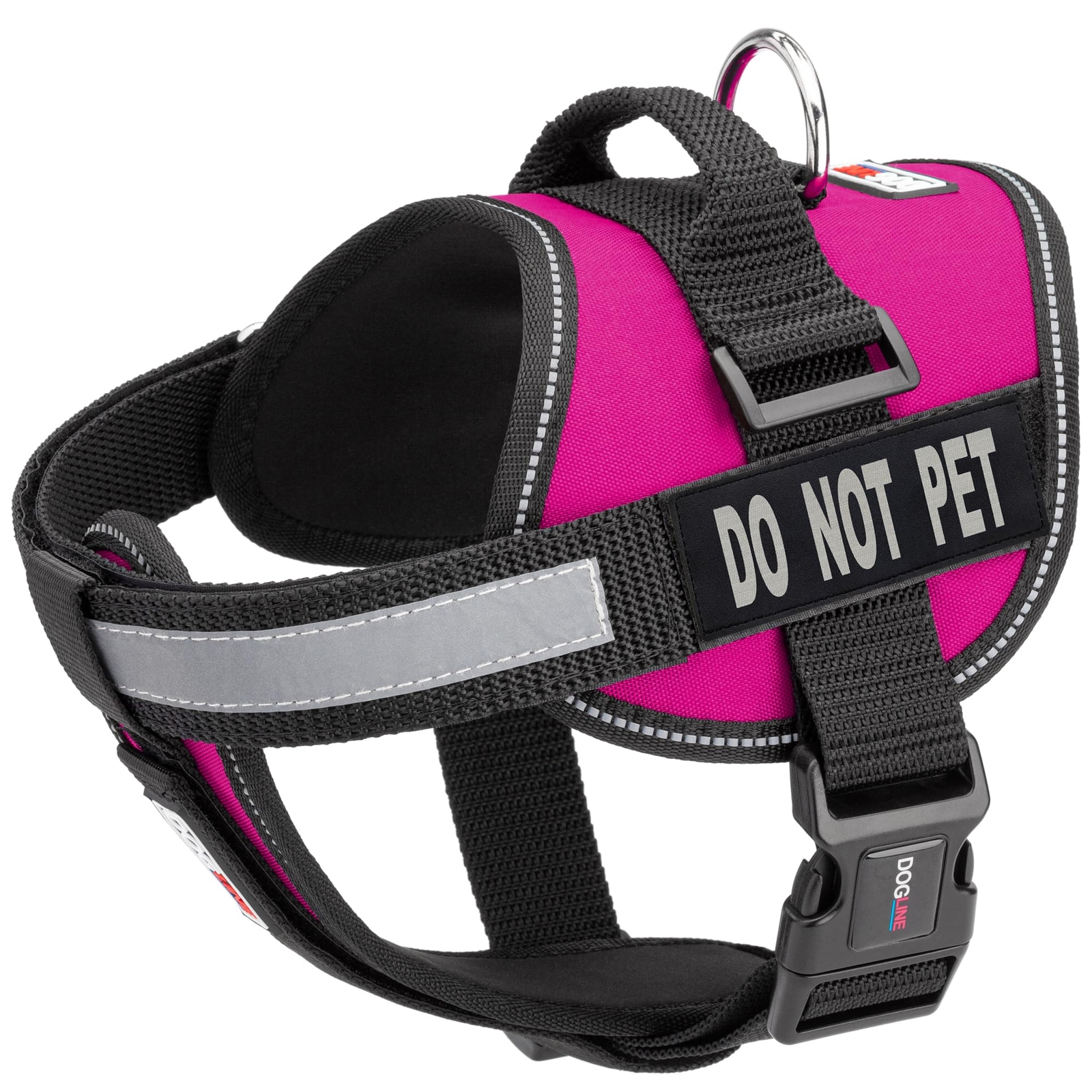 Vest Harness for Dogs and 2 Removable Do Not Pet Patches, Medium/22 to 30